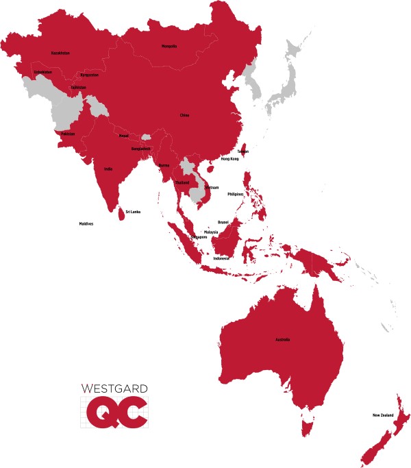 2021 Asia QC Survey Map