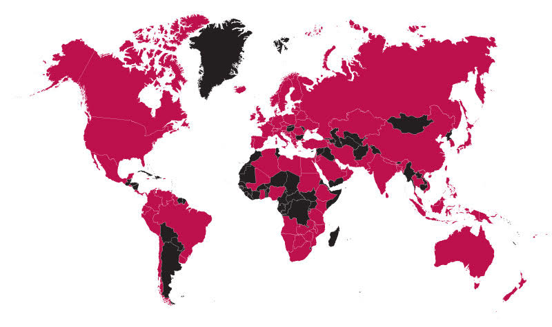 Global QC Survey Reponse Map